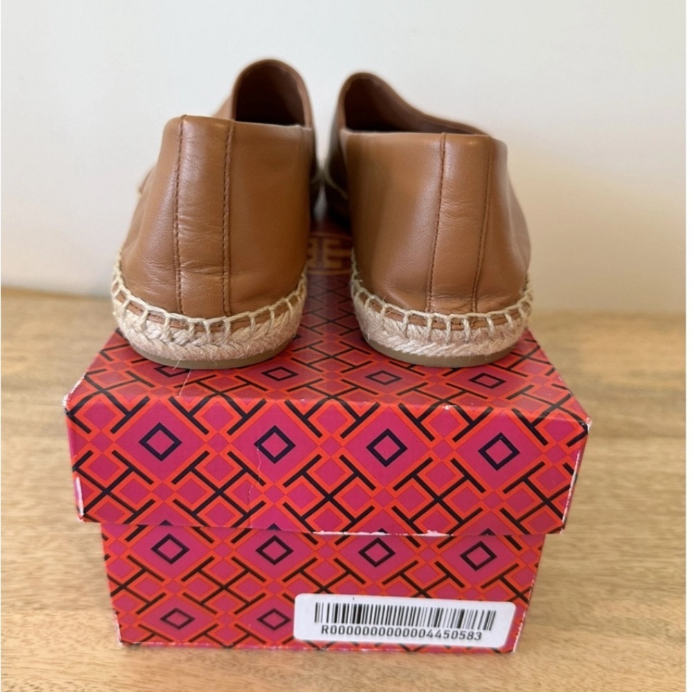 🎉HOSTPICK🎉TORY BURCH COLORBLOCK ESPADRILLE LEATHER AMBRA/DULCE DE LECHE US11 - Picture 4 of 6